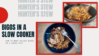 How I make Polish Hunters Stew Bigos in a slowcooker Bigos w wolnowarze [upl. by Corrie96]