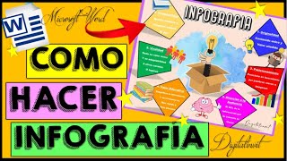 CÓMO HACER UNA INFOGRAFÍA EN WORD ✅ EN 5 MINUTOS✨ [upl. by Reeta]