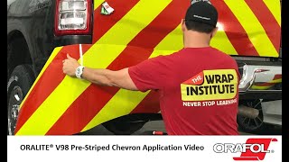 ORALITE V98 Reflective Chevron Striping Application Video  ORAFOL Americas [upl. by Aleakam]