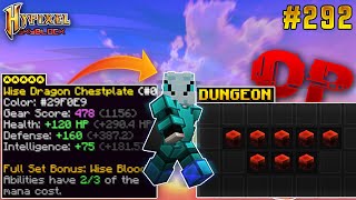 Using Wise Dragon Armor In Dungeons  Hypixel Skyblock EP 292 [upl. by Nahtnoj]