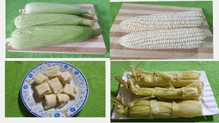 Ancient mealie bread recipe  Green mealies steamed bread  Corn bread recipe [upl. by Holbrook]