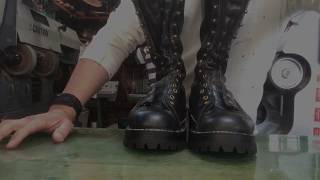 Wesco boots resole [upl. by Yanahs341]