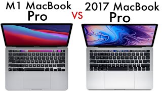 M1 MacBook Pro Vs 2017 MacBook Pro Comparison Review [upl. by Akenal]