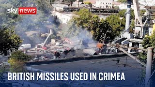 Ukraine War First time British cruise missiles used in Crimea [upl. by Pryor]