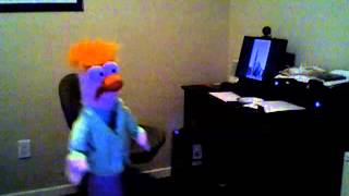 My Beaker puppet sings quotOde To Joyquot [upl. by Aynekal]