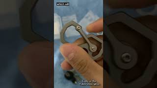 Large Capacity Titanium Carabiner Keychain with Bottle Opener [upl. by Mathur]