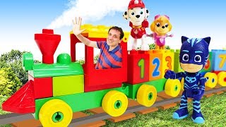 Video e giochi per bambini Video con i treni Lego [upl. by Santa]