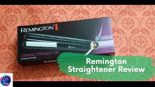 Remington Ceramic Straight 230 Straightener Review  Straightener Review  How to straighten hair [upl. by Killy]