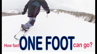 One foot on snowboard [upl. by Howlend]