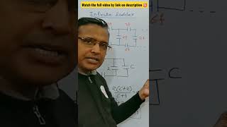 How to find Equivalent Capacitance of Infinite Ladder  Class 12th PhysicsIITNEET 🎯🎯 [upl. by Ised]