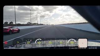 BMW i4 m50 vs 2012 McLaren MP4 12C heads up drag race [upl. by Nayrbo]