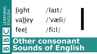 English Pronunciation 👄 – Consonant  l  light valley and feel [upl. by Savil152]