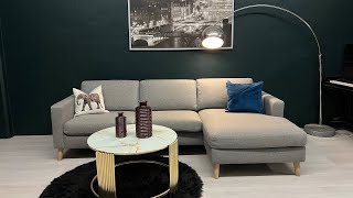 GRATIS LEVERING  SALG Nyrenset og strøken Skeidar Litsofa design hjørnesofa bestmøbler [upl. by Eelatsyrc]