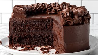 EASY Chocolate Fudge Cake Recipe The Scran Line [upl. by Aikemehs]