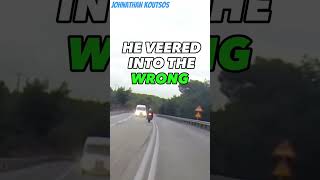 Biker Nearly Rear Ended [upl. by Atlas150]