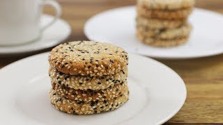 Tahini Cookies Recipe [upl. by Forlini]