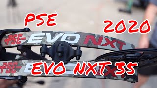 PSE 2020 EVO NXT 35 Evolve Cam First Look Test Review by Mikes Archery [upl. by Eneladgam]