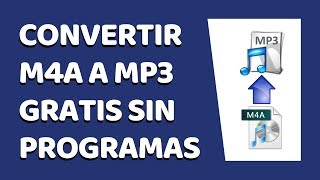 Cómo Convertir M4A a MP3 Sin Programas [upl. by Yeslek926]