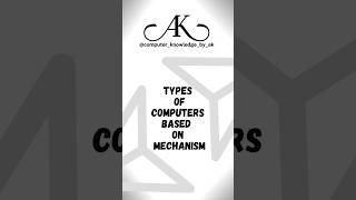 Types of Computers Based on Mechanism 💻 [upl. by Fredelia]