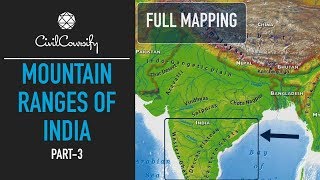 Mountain Ranges of India  PART 3  South India  Full Mapping Practice [upl. by Lambart782]