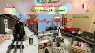 quotChristmas Lights Express Trains Spectacular 🎅 Polar Express Pere Marquette amp Christmas Trolley [upl. by Martelle581]