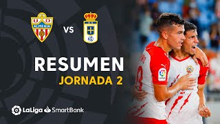 Resumen de UD Almería vs Real Oviedo 21 [upl. by Yrrej]