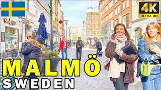 MALMÖ 🇸🇪 Sweden City walking tour in Malmö Sweden  4K HDR 60fps [upl. by Xuaegram7]