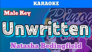 Unwritten by Natasha Bedingfield Karaoke  Male Key [upl. by Dhiren832]