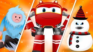 Christmas SuperCar Cartoon Chase and Rhymes for Kids  My Little TV [upl. by Desiree980]