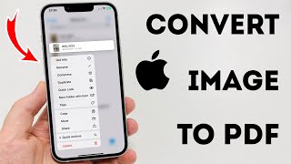 How To Convert Image To PDF On iPhone  Full Guide [upl. by Eustatius]