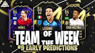 FIFA 23 TOTW 9 PREDICTIONS  TEAM OF THE WEEK 9 EARLY PREDICTIONS  FT Nunez Loazno Militao [upl. by Greyson]