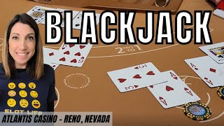 BLACKJACK LIVE PLAY at Atlantis Casino in Reno [upl. by Glaudia]