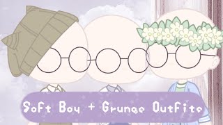 9 Soft Boy AND Grunge Gacha Club Outfit Ideas for Boys [upl. by Hoehne490]