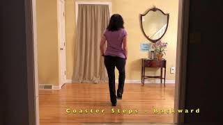 Coaster Steps  How To Do Coaster Steps  Line Dance [upl. by Nevs]