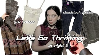 Come Thrift with Me  lets go thrifting at night [upl. by Schroer607]