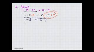 using additive inverse in solving equations [upl. by Frans]