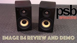 PSB Image B4 bookshelf speaker review and demo  used second hand HiFi speakers [upl. by Anirehc]