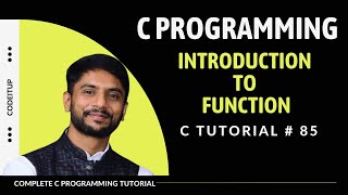 Function Introduction in C  In Hindi [upl. by Nwadahs]