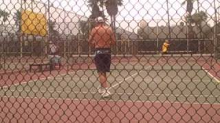 Paddle Tennis National Championship 2009 Quarters Matt Stilman [upl. by Cristen816]