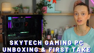 Unboxing SKYTECH Shadow 30 Gaming PC amp Review  First Take with AMD Ryzen 7 3700x amp Nvidia 3060 TI [upl. by Oguh778]