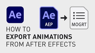 How to export animation from After Effects [upl. by Sorci]