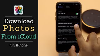 Download Photos from iCloud to iPhone  Import iCloud Photos on iPhone [upl. by Mhoj]