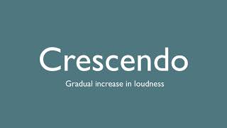 MusicWords  What is Crescendo [upl. by Aldus]