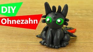 DIY Ohnezahn Knetfigur  PremoFimo Tutorial  Drachenzähmen leicht gemacht  DIY Clay Ideen [upl. by Four638]