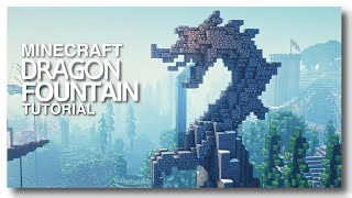 Minecraft How to Build a Dragon Statue Fountain [upl. by Lotsyrk760]