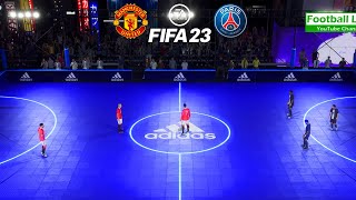 FIFA 23  MessiNeymarMbappe vs RonaldoAntonySancho  Man United vs PSG  3x3 Gameplay PC [upl. by Apul]