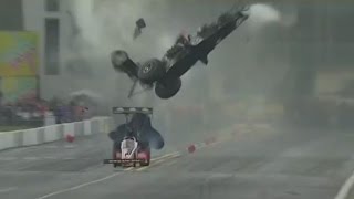 Frightening drag race crash caught on camera [upl. by Karissa666]