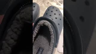 Fur lined Crocs unboxing [upl. by Aikmat741]