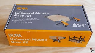 Bora PM1100 Universal Mobile Base Kit [upl. by Ellenig]