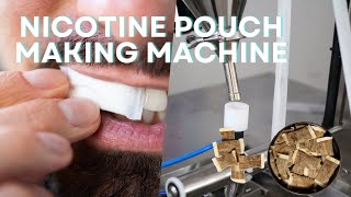 Snus Nicotine Pouch Making Machine Jochamp Machinery [upl. by Atterys]